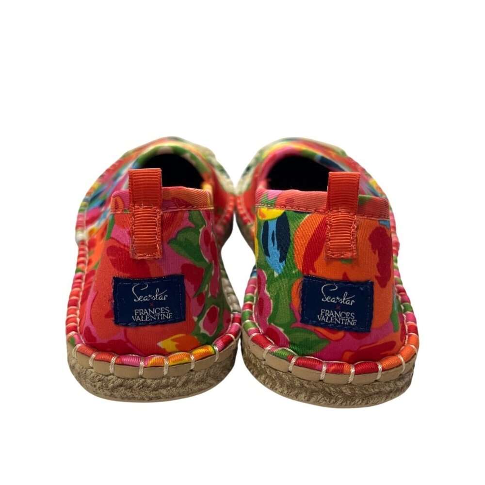 Seastar X Frances Valentine Floral Explosion Beachcomber Espadrille Flats Size 8 - Picture 4 of 10